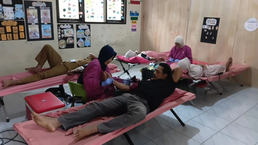 Kegiatan Donor Darah Desa Beji Kecamatan Banjarmangu Bulan September
