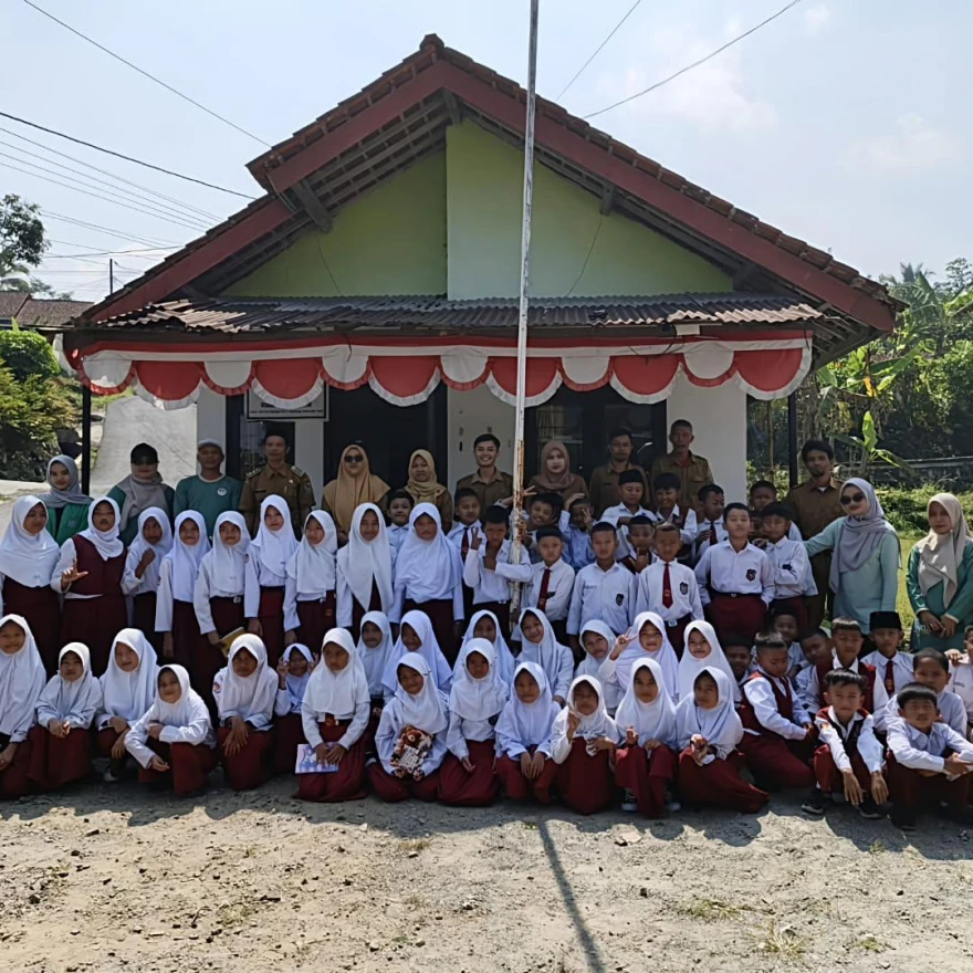KUNJUNGAN SD NEGERI MAJATENGAH DALAM KEGIATAN SAPA PEMERINTAHAN DESA